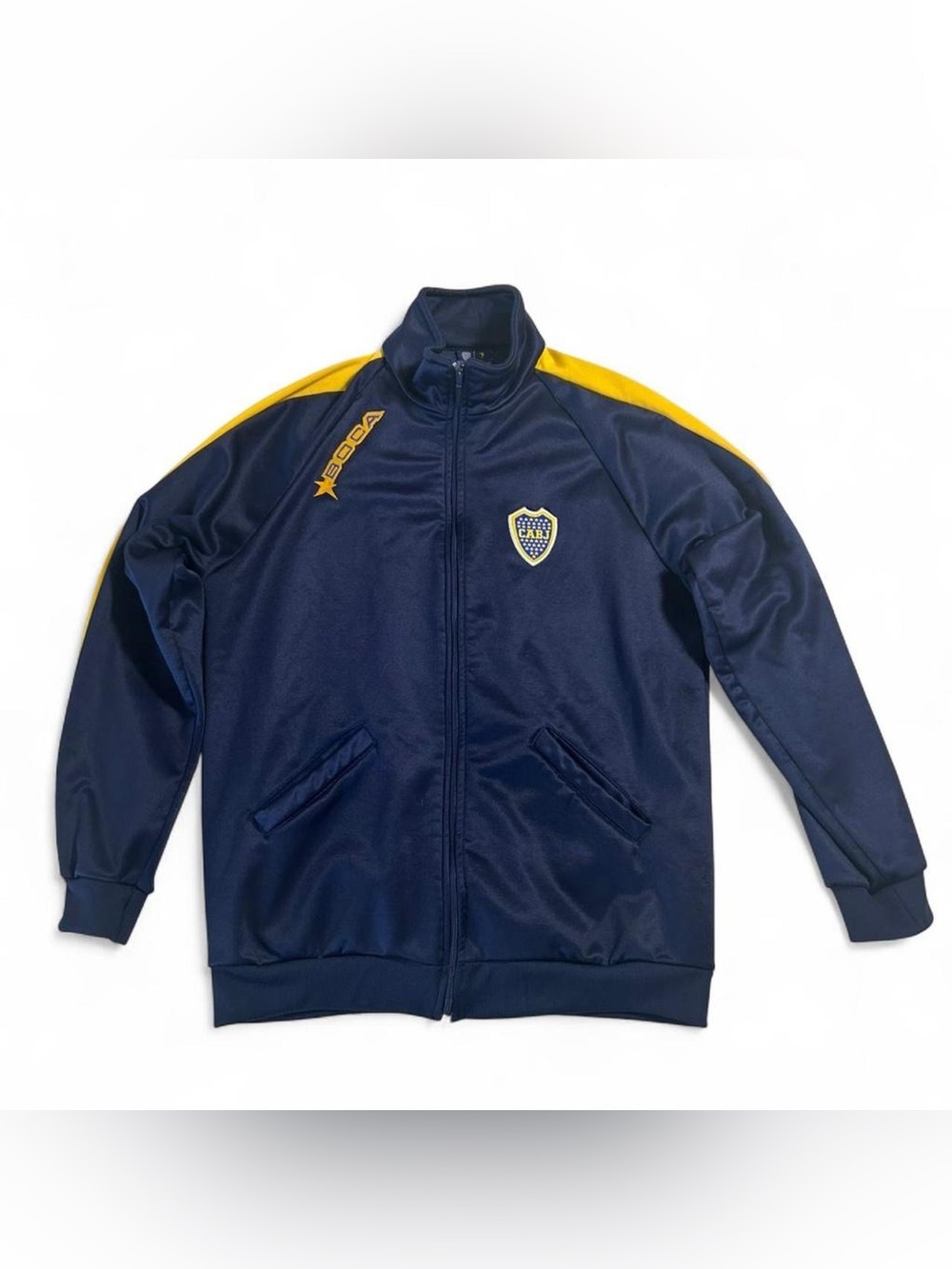 Boca Juniors Y2K Track Jacket XL Navy Yellow Soccer CABJ